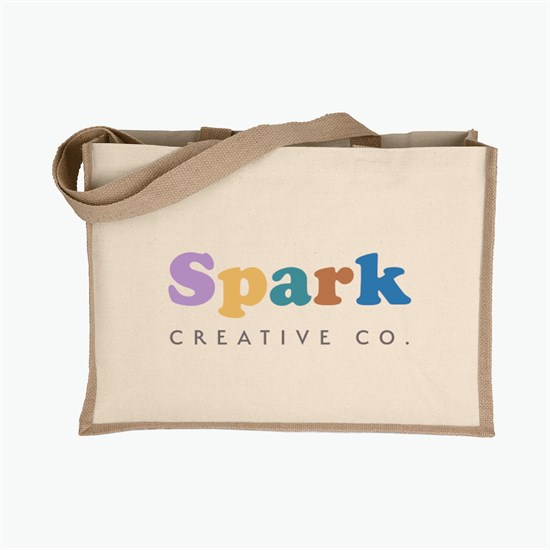 Josephine Natural Tote - 12 x 17 - Full Color
