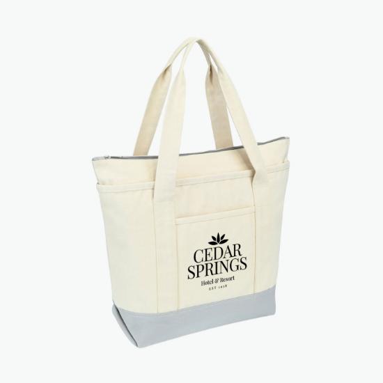 Newport Cotton Zippered Tote