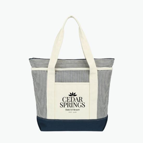 Newport Cotton Zippered Tote