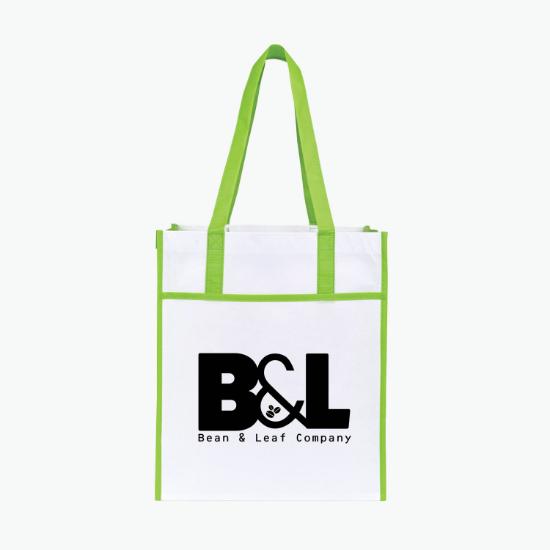 Harlow Laminated Recycled Shopper Tote - 15 x 13 - 24-Hour Production