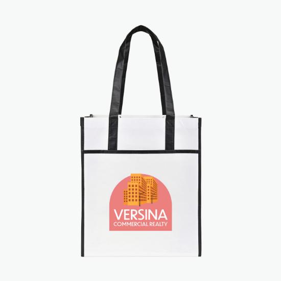 Harlow Laminated Recycled Shopper Tote - 15 x 13 - Full Color