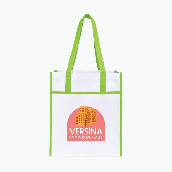 Harlow Laminated Recycled Shopper Tote - 15 x 13 - Full Color
