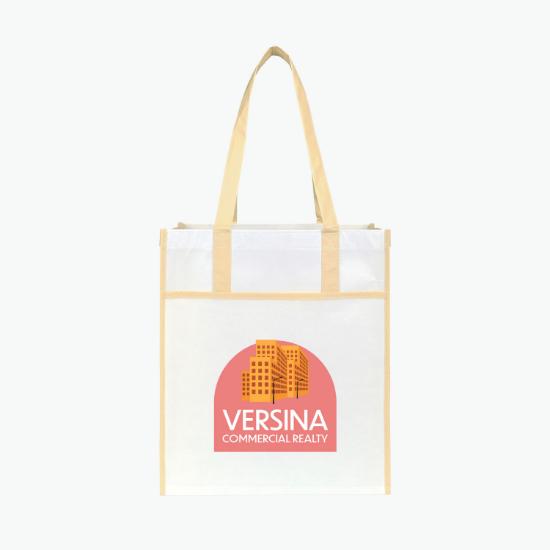 Harlow Laminated Recycled Shopper Tote - 15 x 13 - Full Color