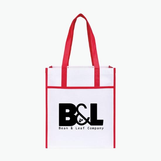Harlow Laminated Recycled Shopper Tote - 15 x 13
