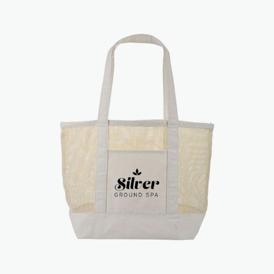Canvas Mesh Tote