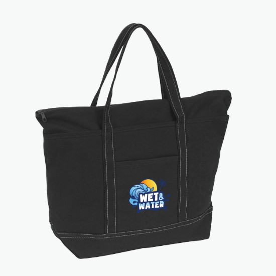 HarborLine Canvas Zip Tote