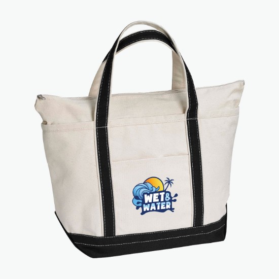 HarborLine Canvas Zip Tote