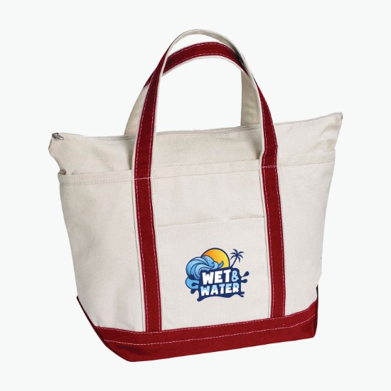 HarborLine Canvas Zip Tote
