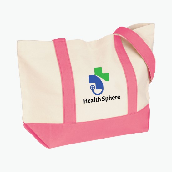 Voyager Cotton Snap Tote - 13 x 20 - Full Color