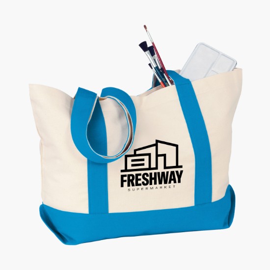 Voyager Cotton Snap Tote - 13 x 20