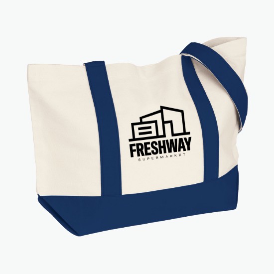 Voyager Cotton Snap Tote - 13 x 20
