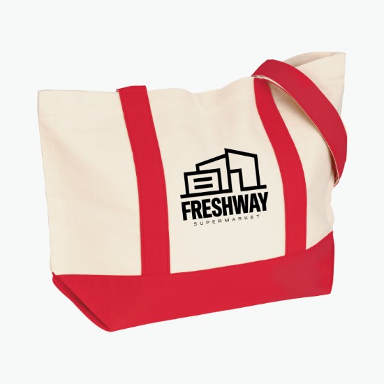 Voyager Cotton Snap Tote - 13 x 20