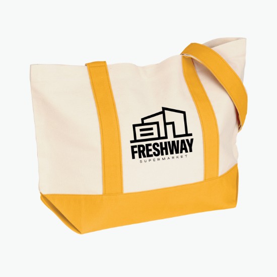 Voyager Cotton Snap Tote - 13 x 20