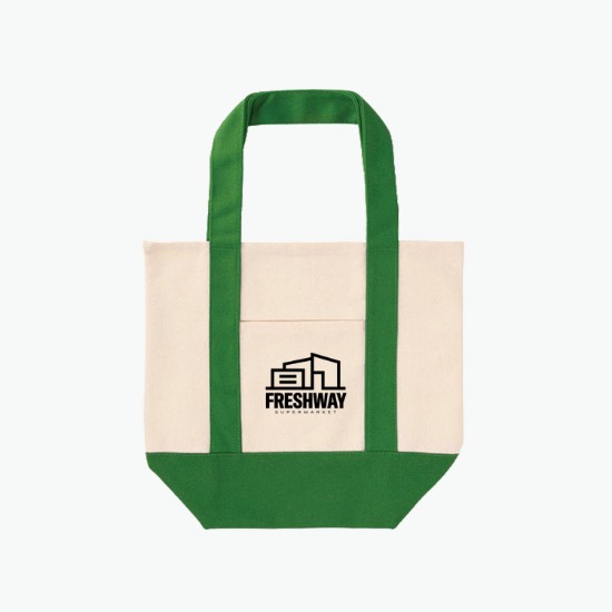TJ Dual-Pocket Canvas Tote - 11 x 13 - 24-Hour Production