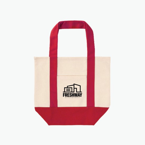 TJ Dual-Pocket Canvas Tote - 11 x 13 - 24-Hour Production