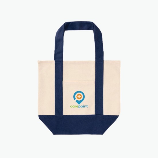 TJ Dual-Pocket Canvas Tote - 11 x 13 - Full Color