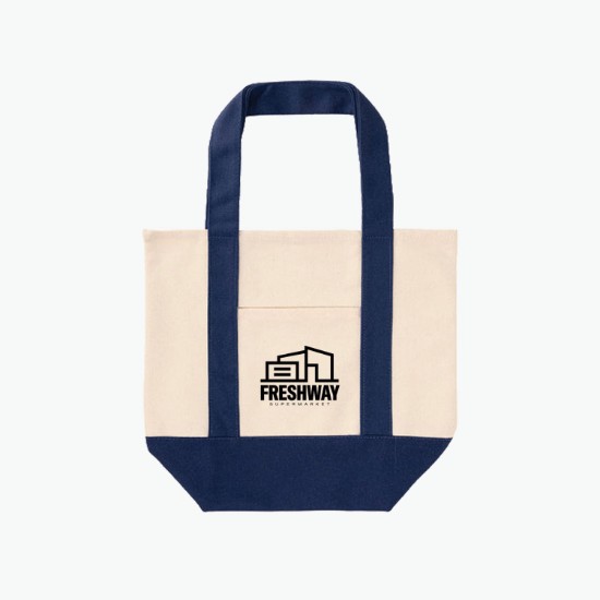 TJ Dual-Pocket Canvas Tote - 11 x 13
