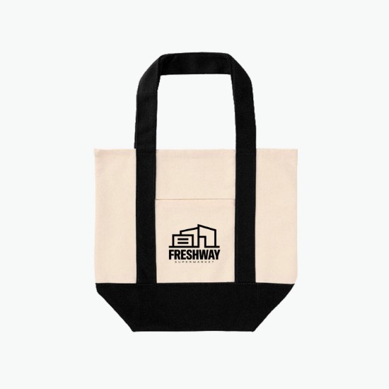 TJ Dual-Pocket Canvas Tote - 11 x 13