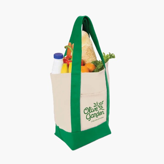 TJ Dual-Pocket Canvas Tote - 11 x 13