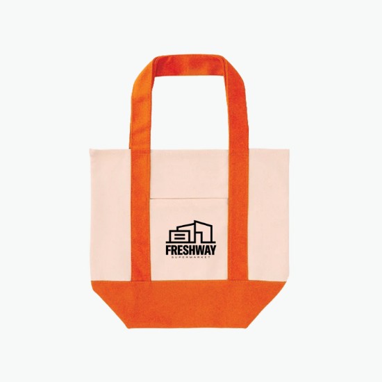 TJ Dual-Pocket Canvas Tote - 11 x 13
