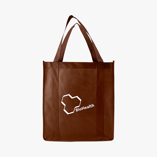 100 GSM Non-Woven Grocery Tote - 15 x 13 - 24-Hour Production