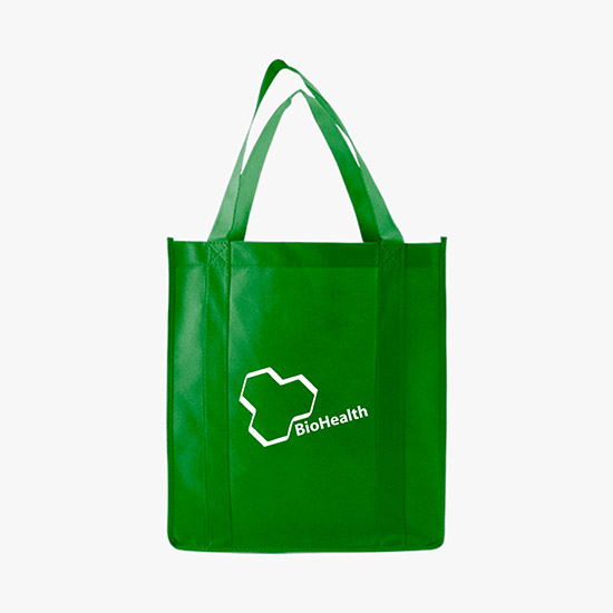 100 GSM Non-Woven Grocery Tote - 15 x 13 - 24-Hour Production