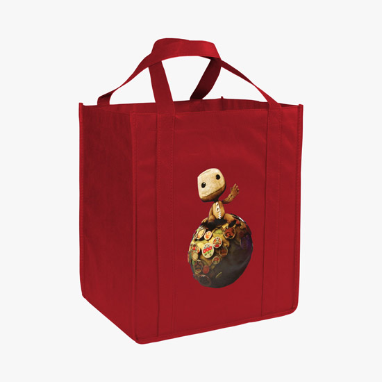 100 GSM Non-Woven Grocery Tote w/Color Magic - Large