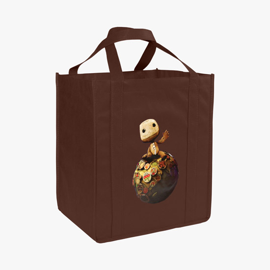 100 GSM Non-Woven Grocery Tote w/Color Magic - Large