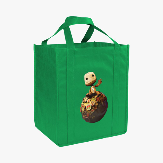 100 GSM Non-Woven Grocery Tote w/Color Magic - Large