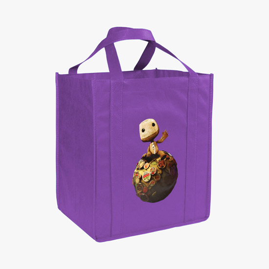 100 GSM Non-Woven Grocery Tote w/Color Magic - Large