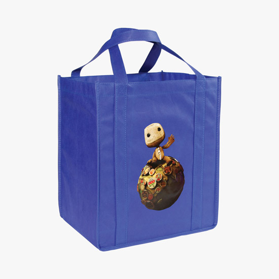 100 GSM Non-Woven Grocery Tote w/Color Magic - Large