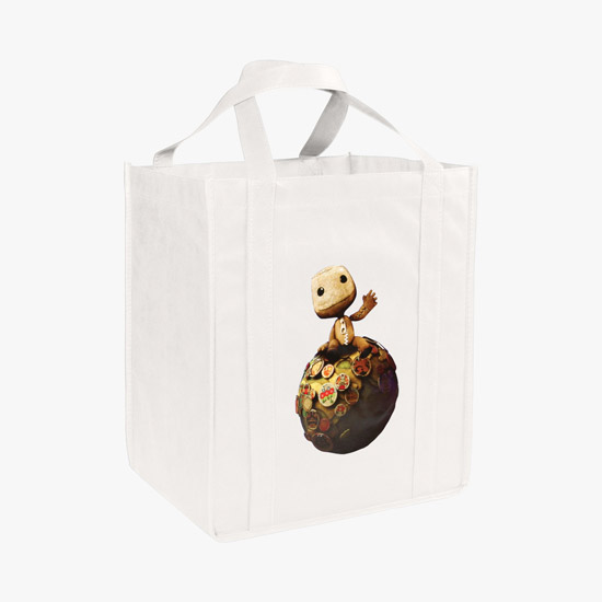 100 GSM Non-Woven Grocery Tote w/Color Magic - Large