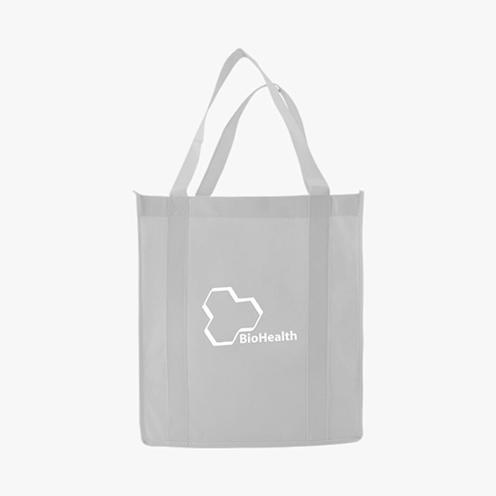 100 GSM Non-Woven Grocery Tote - 13 x 12 - 24-Hour Production