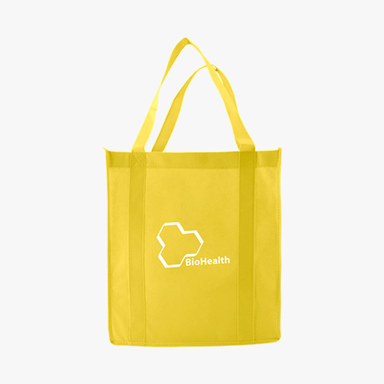 100 GSM Non-Woven Grocery Tote - 13 x 12 - 24-Hour Production