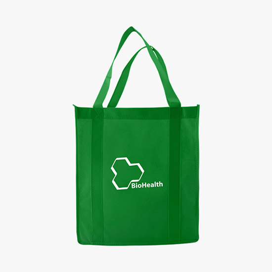 100 GSM Non-Woven Grocery Tote - 13 x 12 - 24-Hour Production