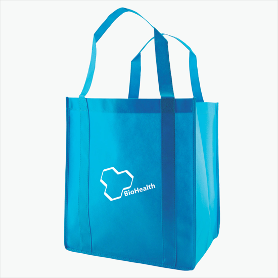 100 GSM Non-Woven Grocery Tote - 13 x 12 - 24-Hour Production