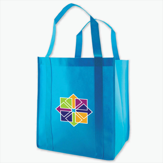 100 GSM Non-Woven Grocery Tote w/Color Magic - Medium