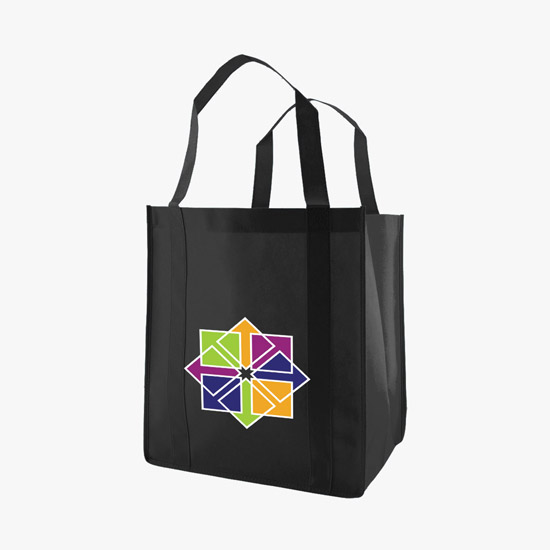 100 GSM Non-Woven Grocery Tote w/Color Magic - Medium