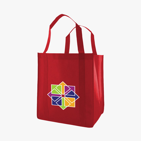 100 GSM Non-Woven Grocery Tote w/Color Magic - Medium