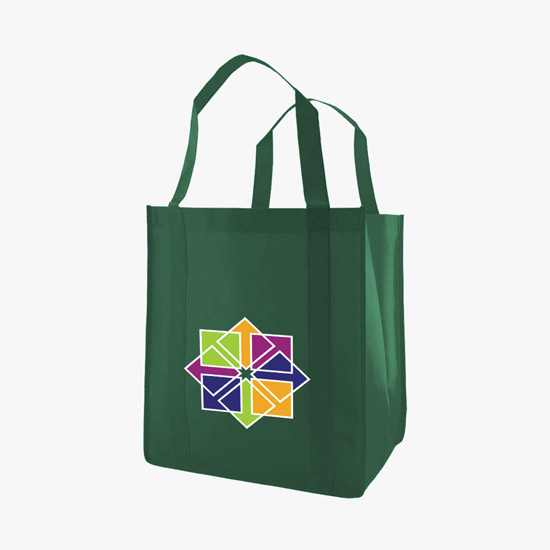 100 GSM Non-Woven Grocery Tote w/Color Magic - Medium
