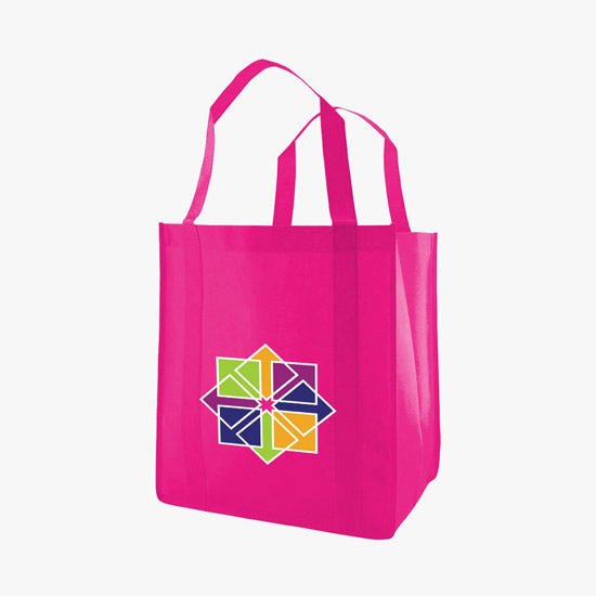 100 GSM Non-Woven Grocery Tote w/Color Magic - Medium