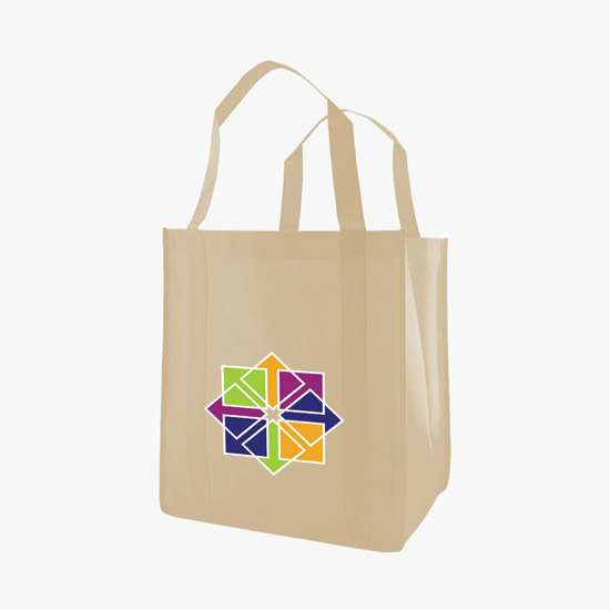 100 GSM Non-Woven Grocery Tote w/Color Magic - Medium
