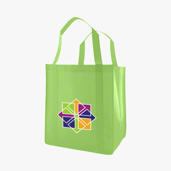 100 GSM Non-Woven Grocery Tote w/Color Magic - Medium