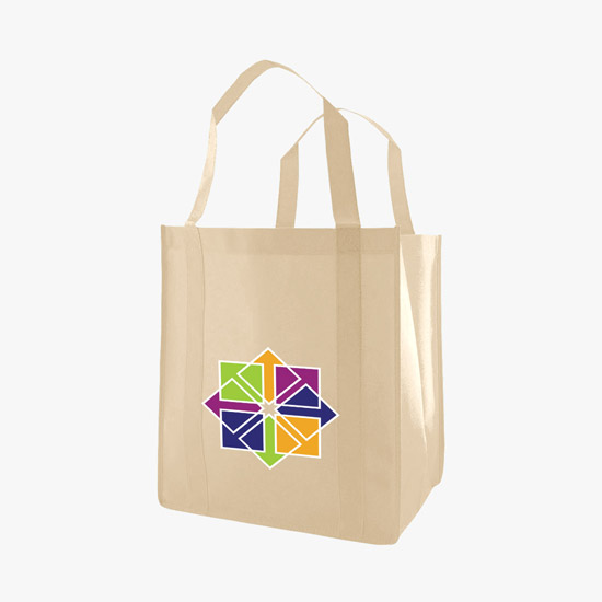 100 GSM Non-Woven Grocery Tote w/Color Magic - Medium