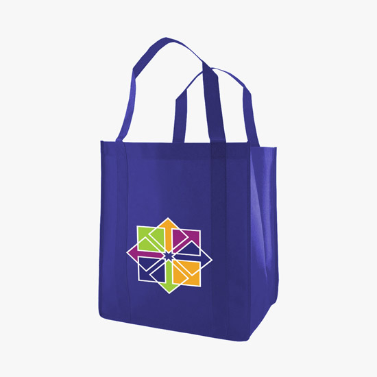 100 GSM Non-Woven Grocery Tote w/Color Magic - Medium