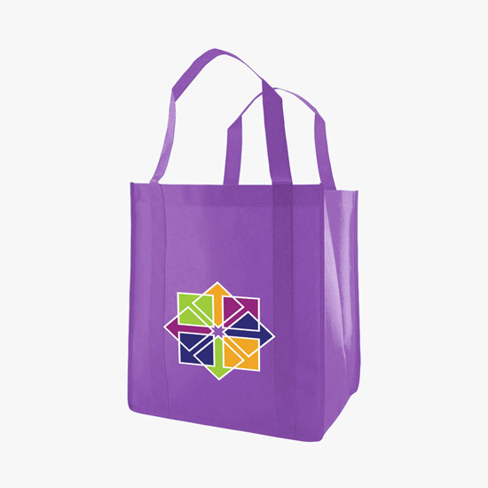 100 GSM Non-Woven Grocery Tote w/Color Magic - Medium