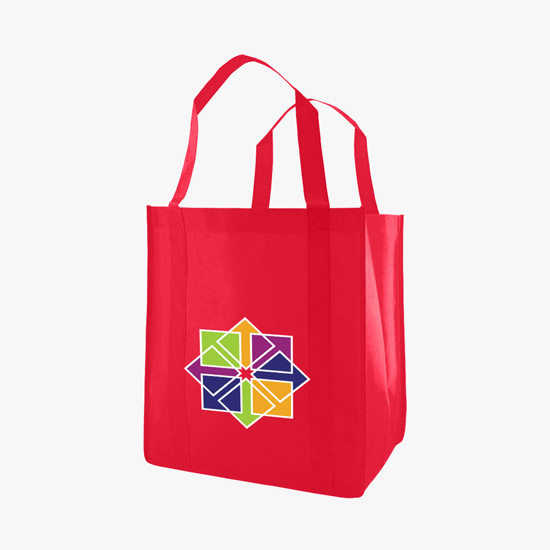 100 GSM Non-Woven Grocery Tote w/Color Magic - Medium