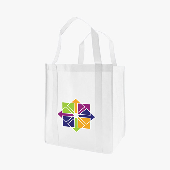 100 GSM Non-Woven Grocery Tote w/Color Magic - Medium