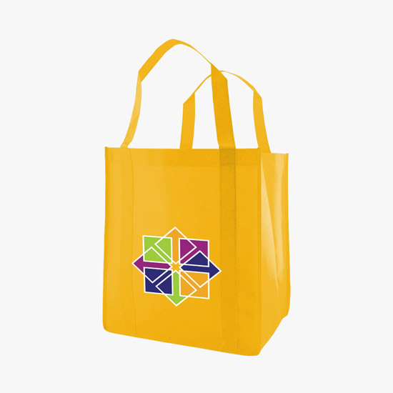 100 GSM Non-Woven Grocery Tote w/Color Magic - Medium