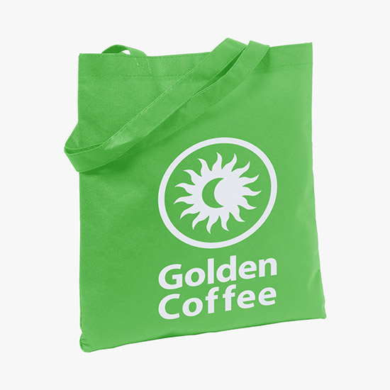 80 GSM Non-Woven Economy Tote Bag - 14 x 13.5 - 24-Hour Production